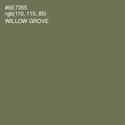 #6E7355 - Willow Grove Color Image